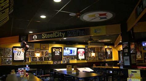 Black n’ gold flooded the intersection. . Steelers bar near me
